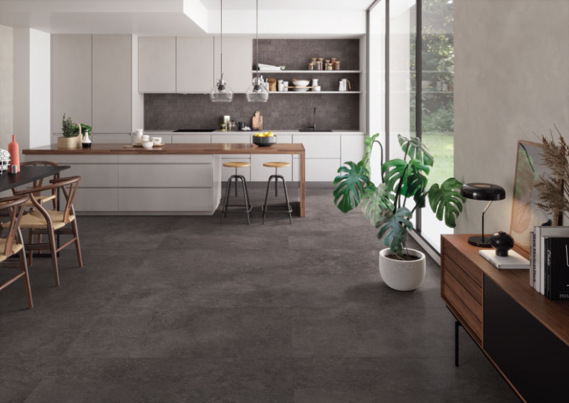 Fliesen in Betonoptik für die elegante Küche