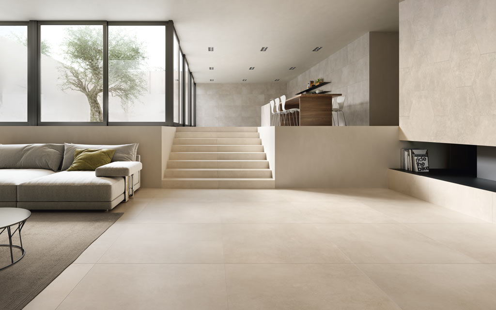 Einladendes Stufen aus elegantem Feinstein