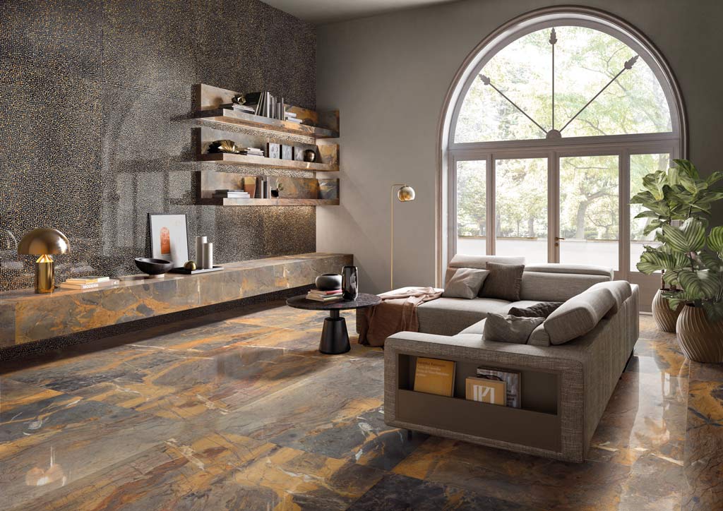 Rustikale Bodenfliesen im Wohnbereich