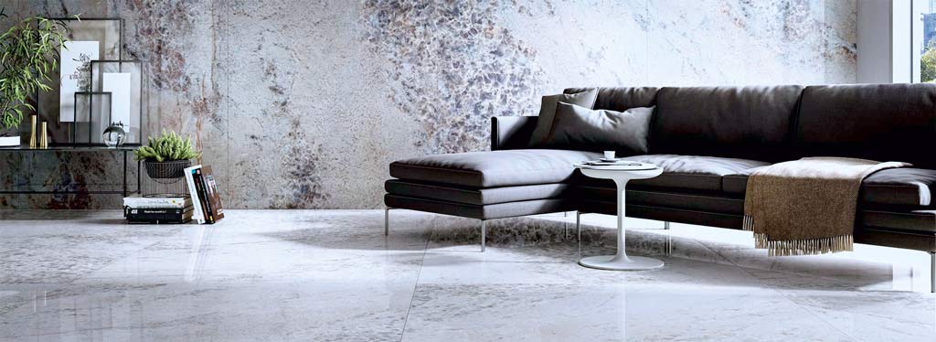 Elegante Fliesen in Marmoroptik